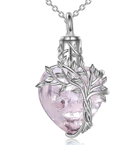 Eternal Bond Gemstone Urn Necklace